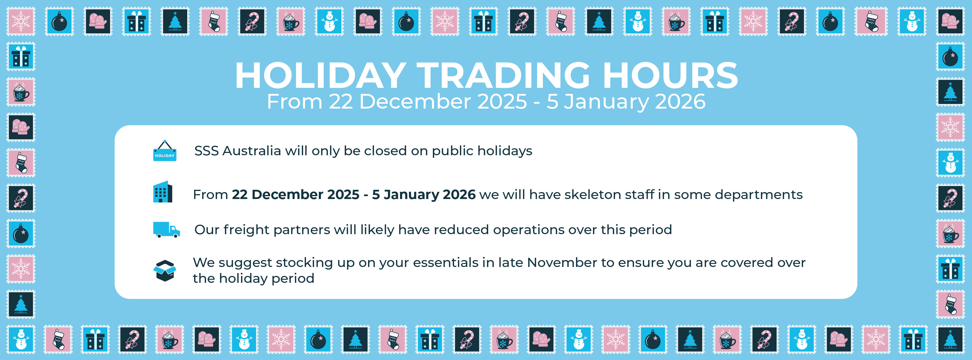 2025 Holiday Trading Hours